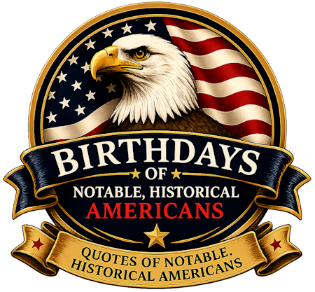 Birthdays of Notable, Historical Americans Logo